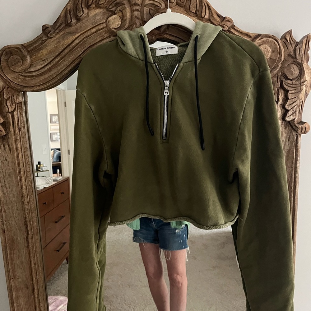 Cotton citizen crop hoodie